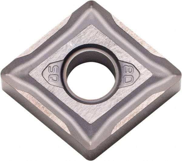 Kyocera - CNMG543 SQ Grade PR015S Carbide Turning Insert - Megacoat Hard Finish, 80° Diamond, 5/8" Inscr Circle, 1/4" Thick, 3/64" Corner Radius - Eagle Tool & Supply