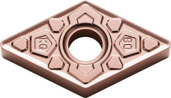 Kyocera - DNMG433 KG Grade CA320 Carbide Turning Insert - TiCN/Al2O3 Finish, 55° Diamond, 1/2" Inscr Circle, 3/16" Thick, 3/64" Corner Radius - Eagle Tool & Supply