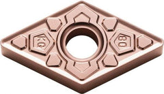 Kyocera - DNMG431 KG Grade CA315 Carbide Turning Insert - TiCN/Al2O3 Finish, 55° Diamond, 1/2" Inscr Circle, 3/16" Thick, 1/64" Corner Radius - Eagle Tool & Supply