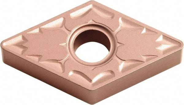 Kyocera - DNMG433 ZS Grade CA310 Carbide Turning Insert - TiCN/Al2O3 Finish, 55° Diamond, 1/2" Inscr Circle, 3/16" Thick, 3/64" Corner Radius - Eagle Tool & Supply