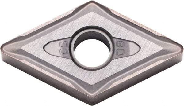 Kyocera - DNMG433 Grade PR015S Carbide Turning Insert - Megacoat Hard Finish, 55° Diamond, 1/2" Inscr Circle, 3/16" Thick, 3/64" Corner Radius - Eagle Tool & Supply