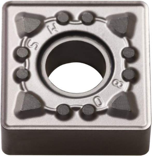 Kyocera - SNMG432 MS Grade PR005S Carbide Turning Insert - Megacoat Hard Finish, 90° Square, 1/2" Inscr Circle, 3/16" Thick, 1/32" Corner Radius - Eagle Tool & Supply