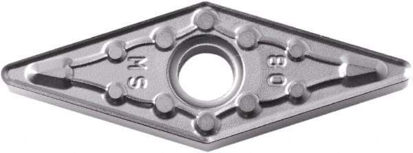 Kyocera - VNMG332 MU Grade PR015S Carbide Turning Insert - Megacoat Hard Finish, 35° Diamond, 3/8" Inscr Circle, 3/16" Thick, 1/32" Corner Radius - Eagle Tool & Supply