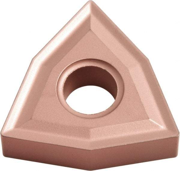 Kyocera - WNMG431 NONE Grade CA320 Carbide Turning Insert - TiCN/Al2O3 Finish, 80° Trigon, 1/2" Inscr Circle, 3/16" Thick, 1/64" Corner Radius - Eagle Tool & Supply