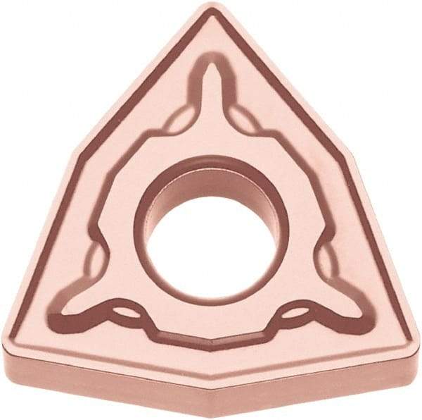 Kyocera - WNMG433 PH Grade CA315 Carbide Turning Insert - TiCN/Al2O3 Finish, 80° Trigon, 1/2" Inscr Circle, 3/16" Thick, 3/64" Corner Radius - Eagle Tool & Supply
