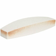 Norton - 9" Long x 2-1/2" Wide x 1-1/2" Thick, Aluminum Oxide Sharpening Stone - Boat Shaped, Medium Grade - Eagle Tool & Supply