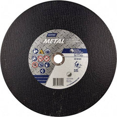 Norton - 14" Aluminum Oxide Cutoff Wheel - 7/64" Thick, 1" Arbor - Eagle Tool & Supply