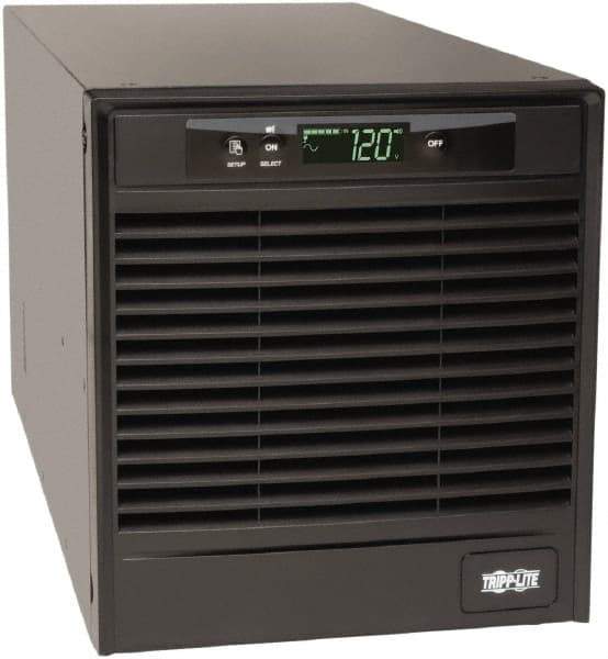 Tripp-Lite - 20 Amp, 3,000 VA, Tower & Rack Mount Online Backup Uninterruptible Power Supply - Backup 4.1 min with Full Load & 13.8 min with Half Load, 120 VAC Input & Output, 2,700 Watt Output, 1 Phases, 9 Outlets - Eagle Tool & Supply