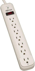 Tripp-Lite - 7 Outlets, 120 VAC15 Amps, 12' Cord, Power Outlet Strip - Floor, Keyhole Mount, 5-15 NEMA Configuration, 11.69" Strip - Eagle Tool & Supply