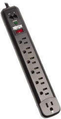 Tripp-Lite - 7 Outlets, 120 VAC15 Amps, 6' Cord, Power Outlet Strip - Floor, Keyhole Mount, 5-15 NEMA Configuration, 12.51" Strip - Eagle Tool & Supply