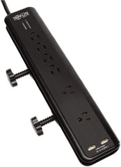 Tripp-Lite - 6 Outlets, 120 VAC15 Amps, 6' Cord, Power Outlet Strip - Floor, Keyhole Mount, 5-15 NEMA Configuration, 2-1/2" Strip - Eagle Tool & Supply