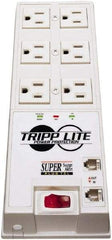 Tripp-Lite - 6 Outlets, 120 VAC15 Amps, 6' Cord, Power Outlet Strip - Floor, Keyhole Mount, 5-15 NEMA Configuration, 9-1/2" Strip - Eagle Tool & Supply