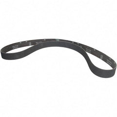 Norton - 2" Wide x 90" OAL, 36 Grit, Ceramic Abrasive Belt - Ceramic, Coated, H Weighted Cloth Backing - Eagle Tool & Supply