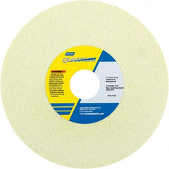 Norton - 7" Diam x 1-1/4" Hole x 1/2" Thick, J Hardness, 46 Grit Surface Grinding Wheel - Ceramic, Type 1, Coarse Grade, 3,600 Max RPM - Eagle Tool & Supply