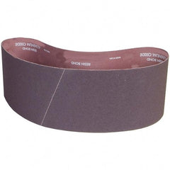 Norton - 6" Wide x 48" OAL, 120 Grit, Aluminum Oxide Abrasive Belt - Aluminum Oxide, Coated, X Weighted Cloth Backing - Eagle Tool & Supply