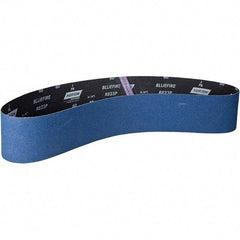 Norton - 4" Wide x 54" OAL, 60 Grit, Zirconia Alumina Abrasive Belt - Zirconia Alumina, Coated, X Weighted Paper Backing - Eagle Tool & Supply