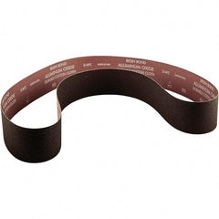 Norton - 4" Wide x 36" OAL, 100 Grit, Aluminum Oxide Abrasive Belt - Aluminum Oxide, Coated, X Weighted Cloth Backing - Eagle Tool & Supply