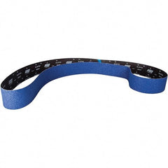 Norton - 6" Wide x 79" OAL, 80 Grit, Zirconia Alumina Abrasive Belt - Zirconia Alumina, Coated, Y Weighted Cloth Backing - Eagle Tool & Supply