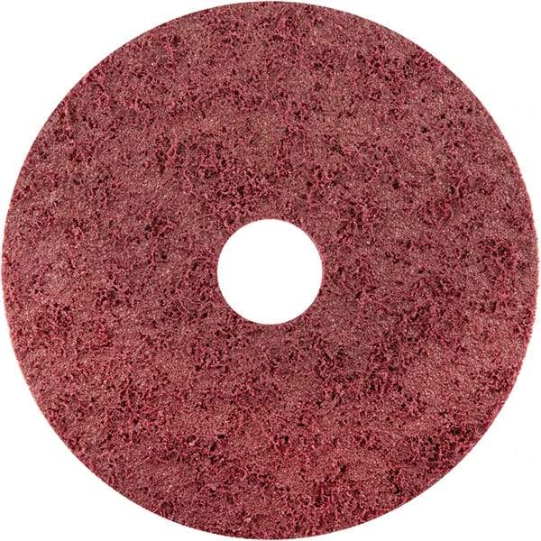 Norton - 4-1/2" Diam, Aluminum Oxide Hook & Loop Disc - Medium Grade, Nonwoven, - Eagle Tool & Supply