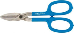 Channellock - 2-1/2" Length of Cut, Straight Pattern Tinner's Snip - 10.3" OAL, Dipped Vinyl Handle, High Carbon Steel Blade - Eagle Tool & Supply