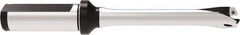 Allied Machine and Engineering - Series 15, 15 to 15.99mm Diam, 3/4" Diam Straight Shank with Flange, Straight Flute Spade Drill - 3-5/32" Max Depth, 6-11/32" OAL, Standard Length, Through Coolant - Eagle Tool & Supply