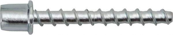 Powers Fasteners - 3/8" Zinc-Plated Steel Vertical (End Drilled) Mount Threaded Rod Anchor - 1/4" Diam x 1-5/8" Long, 3,265 Lb Ultimate Pullout, For Use with Concrete/Masonry - Eagle Tool & Supply