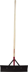 Razor-Back - Stiff Steel Straight Scraper - 24" Blade Width x 6" Blade Length, 60" Long Straight Hardwood Handle - Eagle Tool & Supply