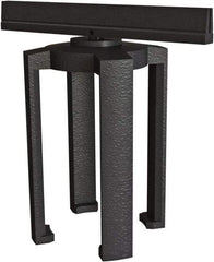 Banner Stakes - 7" High x 6" Long x 3-1/2" Wide Barrier Mounting Bracket - Matte Finish, Black, Use with Plus Banner Head - Eagle Tool & Supply