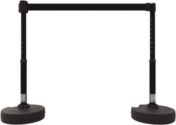 Banner Stakes - 42" High Plastic Pedestrian Barrier - 15' Long Rope - Eagle Tool & Supply
