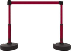 Banner Stakes - 42" High Plastic Pedestrian Barrier - 15' Long Rope - Eagle Tool & Supply