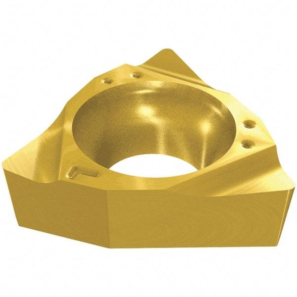 Iscar - WBMT520 Grade IC520N Carbide Turning Insert - TiCN/TiN Finish, 80° Trigon, 3.97mm Inscr Circle, 1.59mm Thick, 0.2mm Corner Radius - Eagle Tool & Supply