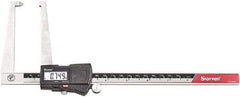 Starrett - 0 to 6" Range 0.0005" Resolution, Electronic Caliper - Stainless Steel with 1-1/2" Stainless Steel Jaws - Eagle Tool & Supply