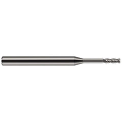 Harvey Tool - Corner Radius & Corner Chamfer End Mills; Mill Diameter (mm): 1.20 ; Mill Diameter (Inch): 3/64 ; Mill Diameter (Decimal Inch): 0.0470 ; End Type: Corner Radius ; Corner Radius (Decimal Inch): 0.0050 ; Number of Flutes: 4 - Exact Industrial Supply