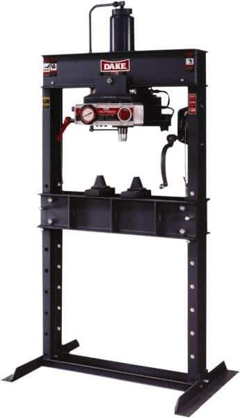 Dake - 75 Ton Air/Hydraulic Shop Press - 10" Stroke - Eagle Tool & Supply