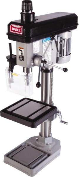 Dake - 18" Swing, Variable Speed Pulley Drill Press - Variable Speed, 1/2 hp, Single Phase - Eagle Tool & Supply