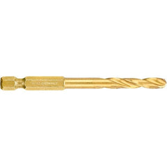 DeWALT - 7/32" High Speed Steel, 135° Point, Straight Shank Maintenance Drill Bit - Eagle Tool & Supply