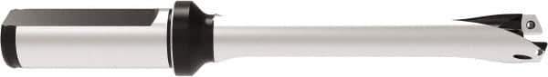 Allied Machine and Engineering - Series 16, 16 to 16.99mm Diam, 3/4" Diam Straight Shank with Flange, Straight Flute Spade Drill - 3-23/64" Max Depth, 6-11/16" OAL, Standard Length, Through Coolant - Eagle Tool & Supply