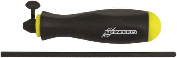 Bondhus - 0.028" Standard Hex Driver - 2.6" Blade Length, Comfort Grip Handle, 7" OAL - Eagle Tool & Supply