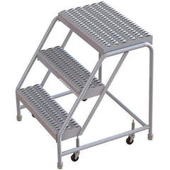 TRI-ARC - Rolling & Wall Mounted Ladders & Platforms Type: Rolling Warehouse Ladder Style: Rolling Safety Ladder - Eagle Tool & Supply