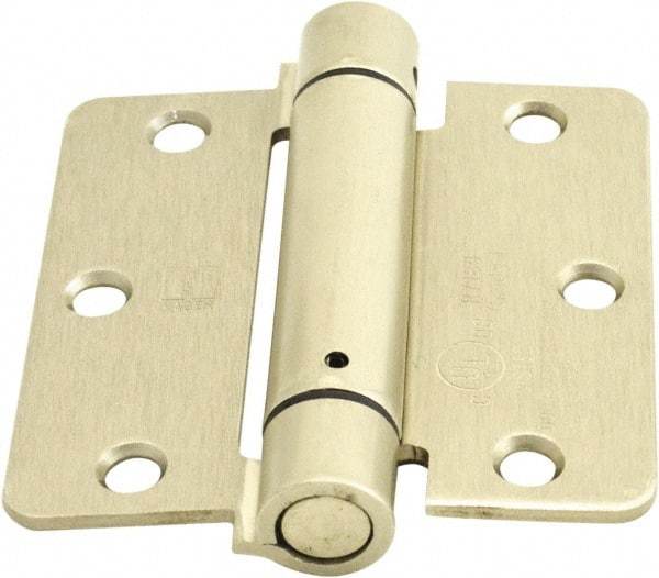 Hager - 3-1/2" Wide x 3-1/2" High Special Residential Residential Hinge - Round Edge, Steel, Satin Nickel Finish - Eagle Tool & Supply