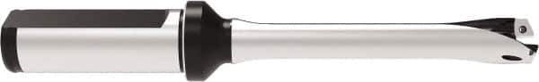Allied Machine and Engineering - Series 14, 14 to 14.99mm Diam, 3/4" Diam Straight Shank with Flange, Straight Flute Spade Drill - 2-61/64" Max Depth, 6-5/32" OAL, Standard Length, Through Coolant - Eagle Tool & Supply