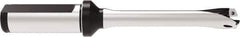 Allied Machine and Engineering - Series 14, 14 to 14.99mm Diam, 3/4" Diam Straight Shank with Flange, Straight Flute Spade Drill - 2-61/64" Max Depth, 6-5/32" OAL, Standard Length, Through Coolant - Eagle Tool & Supply