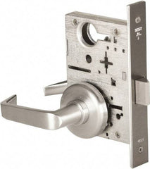 Stanley - Passage Lever Lockset for 1-3/8 to 1-3/4" Thick Doors - 2-3/8 to 2-3/4" Back Set, Brass, Satin Chrome Finish - Eagle Tool & Supply