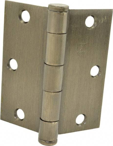 Hager - 3-1/2" Long x 3-1/2" Wide x 0.062" Thick, Steel Full Mortise Hinge - Oil Rubbed Bronze Finish, 5 Knuckles - Eagle Tool & Supply