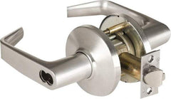 Stanley - Grade 1 Classroom Lever Lockset - 2-3/4" Back Set, Zinc, Satin Chrome Finish - Eagle Tool & Supply