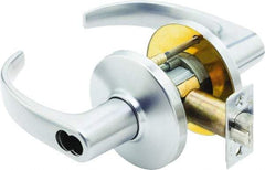 Stanley - Grade 1 Classroom Lever Lockset - 2-3/4" Back Set, Zinc, Satin Chrome Finish - Eagle Tool & Supply