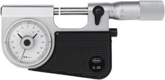 Mahr - 1 to 2" Range, 0.00005" Graduation, Mechanical Indicating Micrometer - Accurate to 0.00005" Carbide Measuring Face - Eagle Tool & Supply
