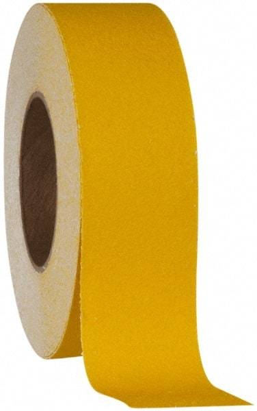 NMC - Yellow Solid Color Anti-Slip Vinyl Tape - 2" Wide x 60' Long x 0.02" Thick, General Traffic - Eagle Tool & Supply