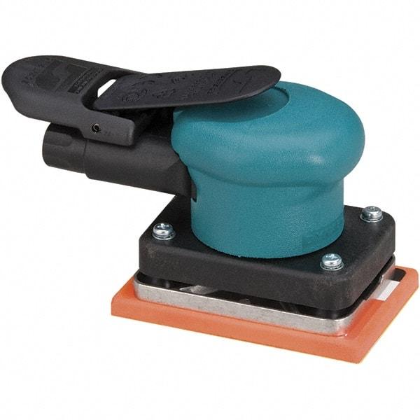 Dynabrade - 10,000 OPM, 13 CFM Air Consumption, Palm Air Orbital Sander - Rectangular Pad, 1/4 NPT Inlet - Eagle Tool & Supply