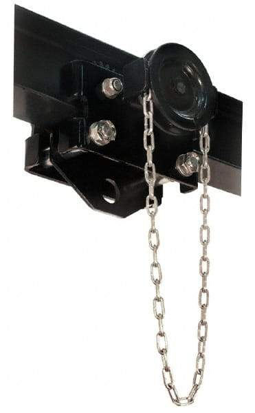 Coffing - 2 Ton Capacity Hand Geared Trolley - 2-3/8" to 8-7/8" Flange Width, 4-1/4" Wheel Diam, 6" to 24" I-Beam, 45" Min Radius - Eagle Tool & Supply